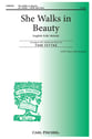 She Walks in Beauty SATB choral sheet music cover